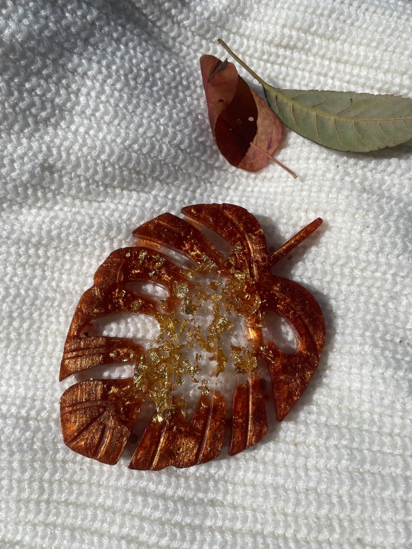 Sous-verre feuille monstera