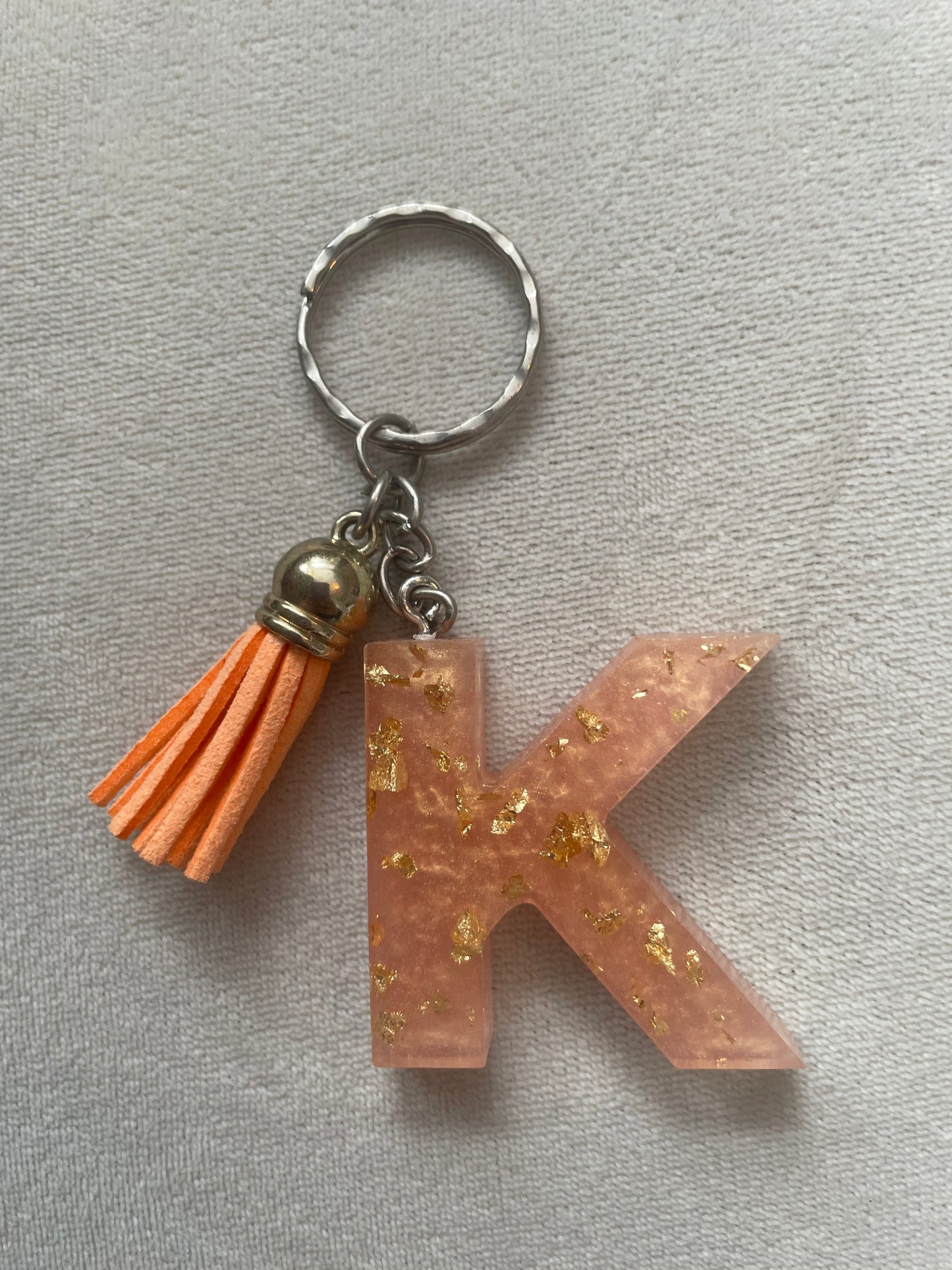 Letter Keychain - Golden Orange
