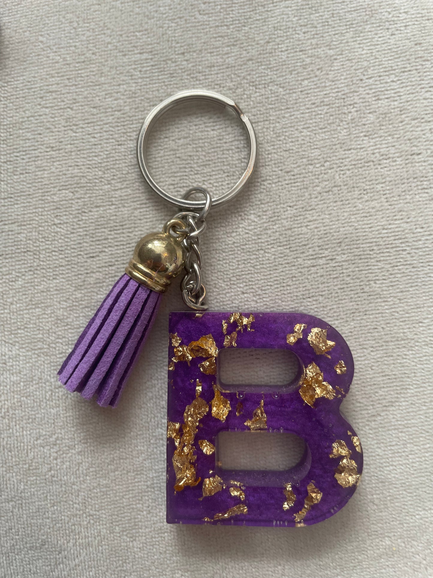 Letter keyring - Purple