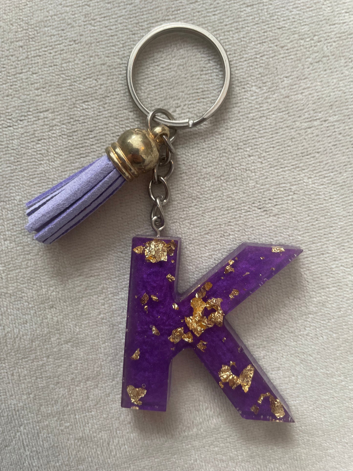 Letter keyring - Purple