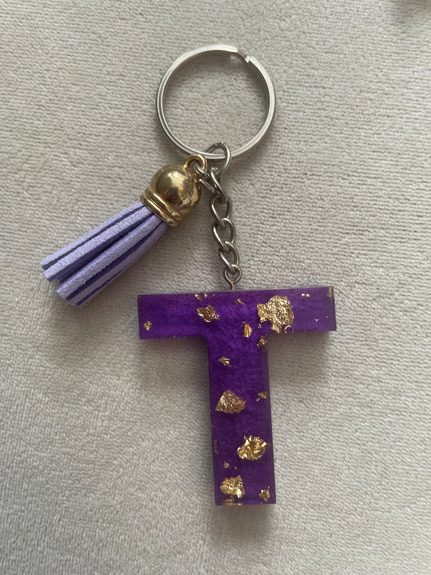 Letter keyring - Purple