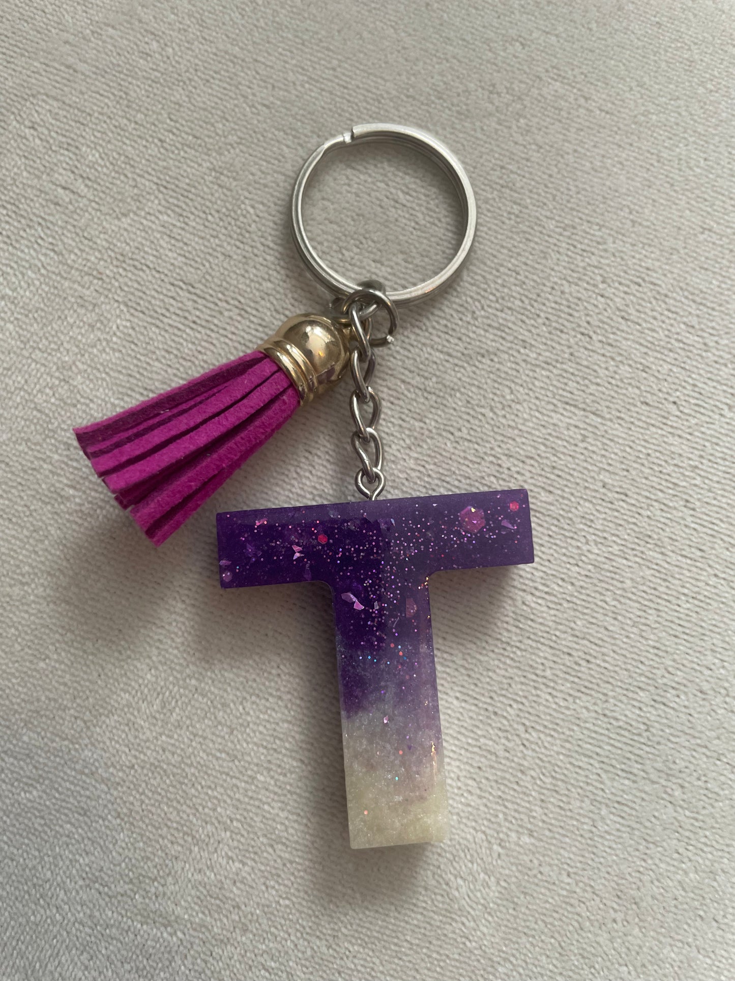 Letter keyring - Purple