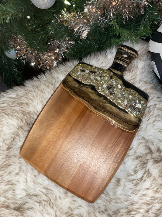 Navy blue bamboo board