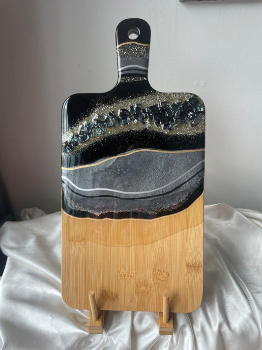 Black charcuterie board