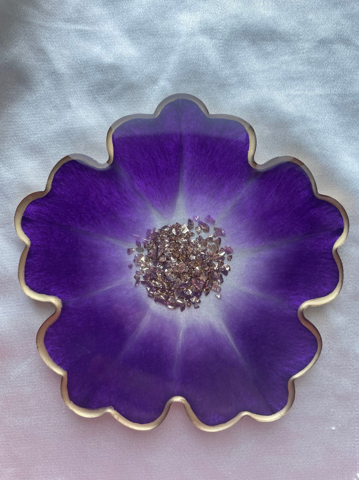 Ensemble de sous-verres fleur - Violet