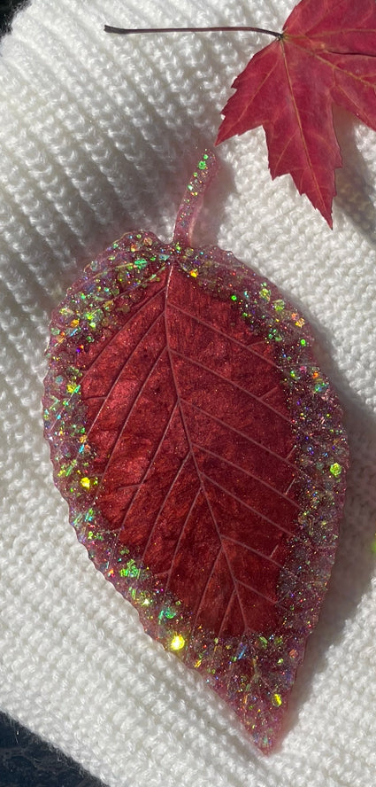 Sous-verre feuille d’automne