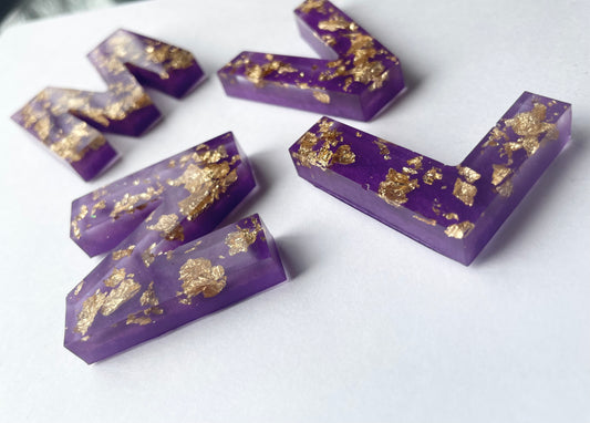 Letter keyring - Purple