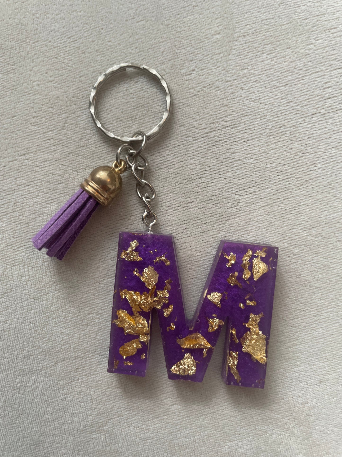 Letter keyring - Purple