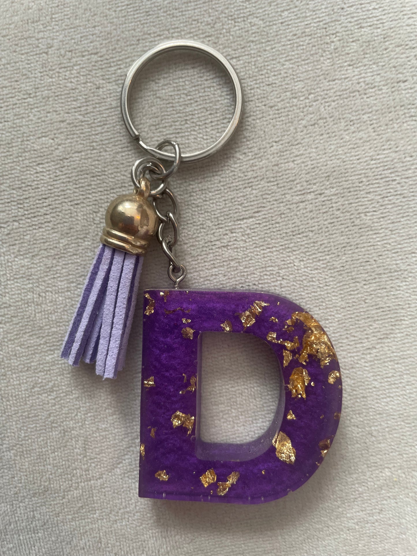 Letter keyring - Purple